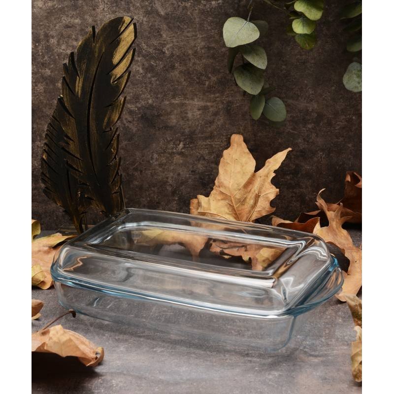 Molde Para Horno Pasabahce Borcam Premium | Cristal Rectangular, 4350 Cc, Apto Para Lavavajillas Y Microondas - 59334